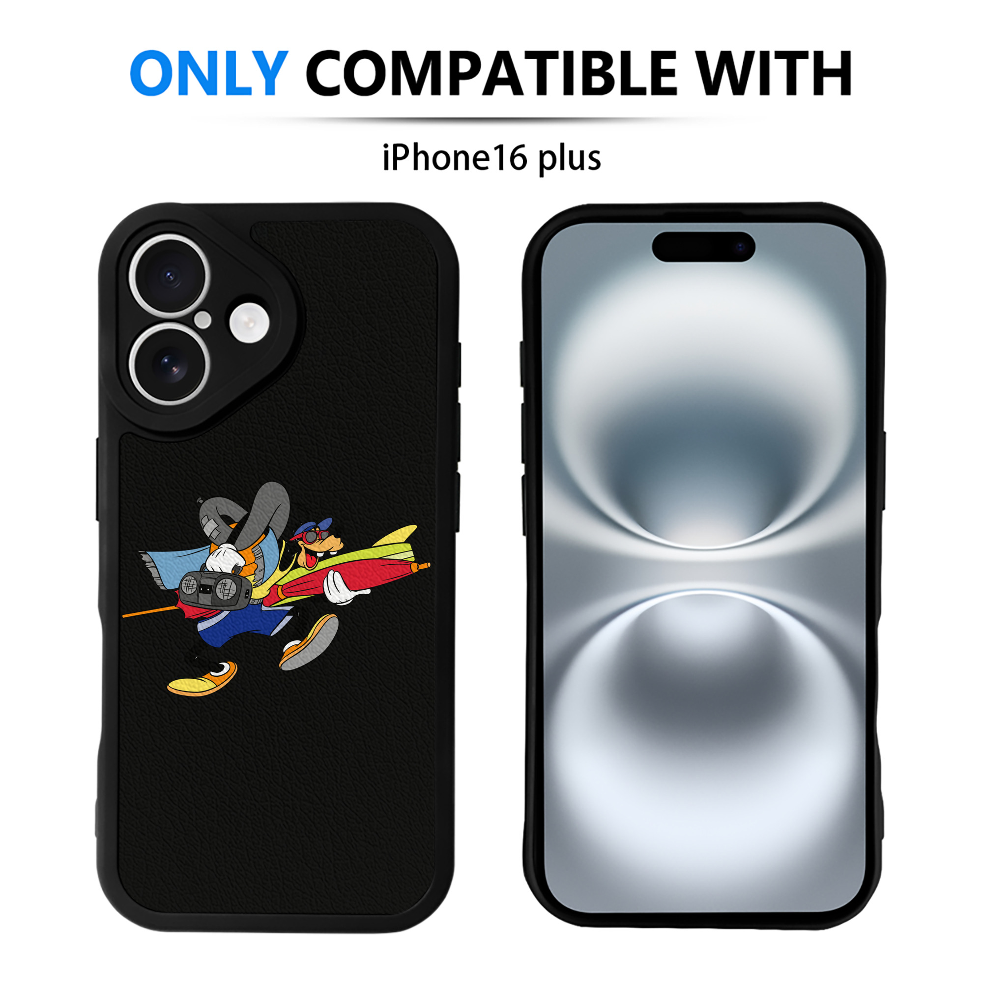 （画像用） ミッキーマウス Mickey Mouse 【iPhone 16シリーズ対応】シリコンスマホケース（レザー調） 材質：シリコン